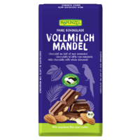Chocolat au lait et aux amandes entières, 200g HAND IN HAND