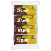 Choco Sesamini, barre croquante sésame - chocolat noir